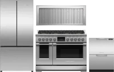 4 Piece Package Includes Refrigerator, Range, Hood And Dishwasher